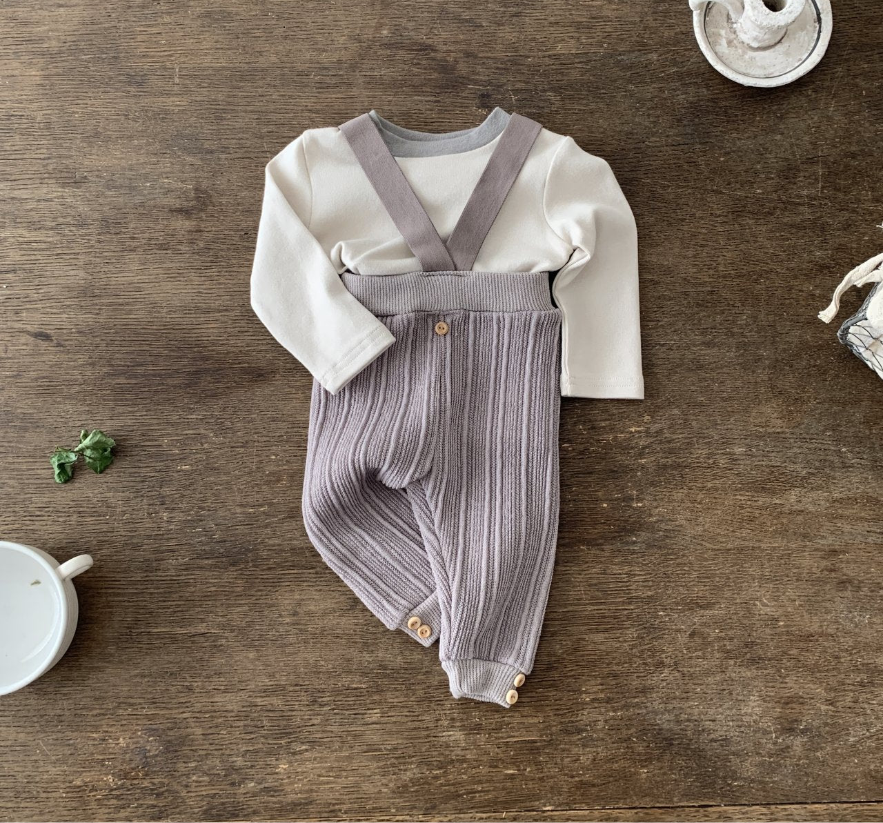 Churros Baby-Leggings mit Trägern