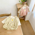 Bebe Waffle Dungarees Tee Set.