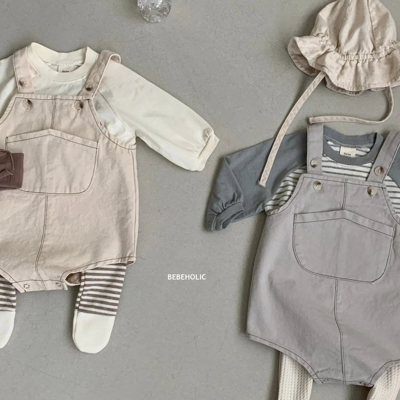 Chino Dungarees Bodysuit Bebe Holic