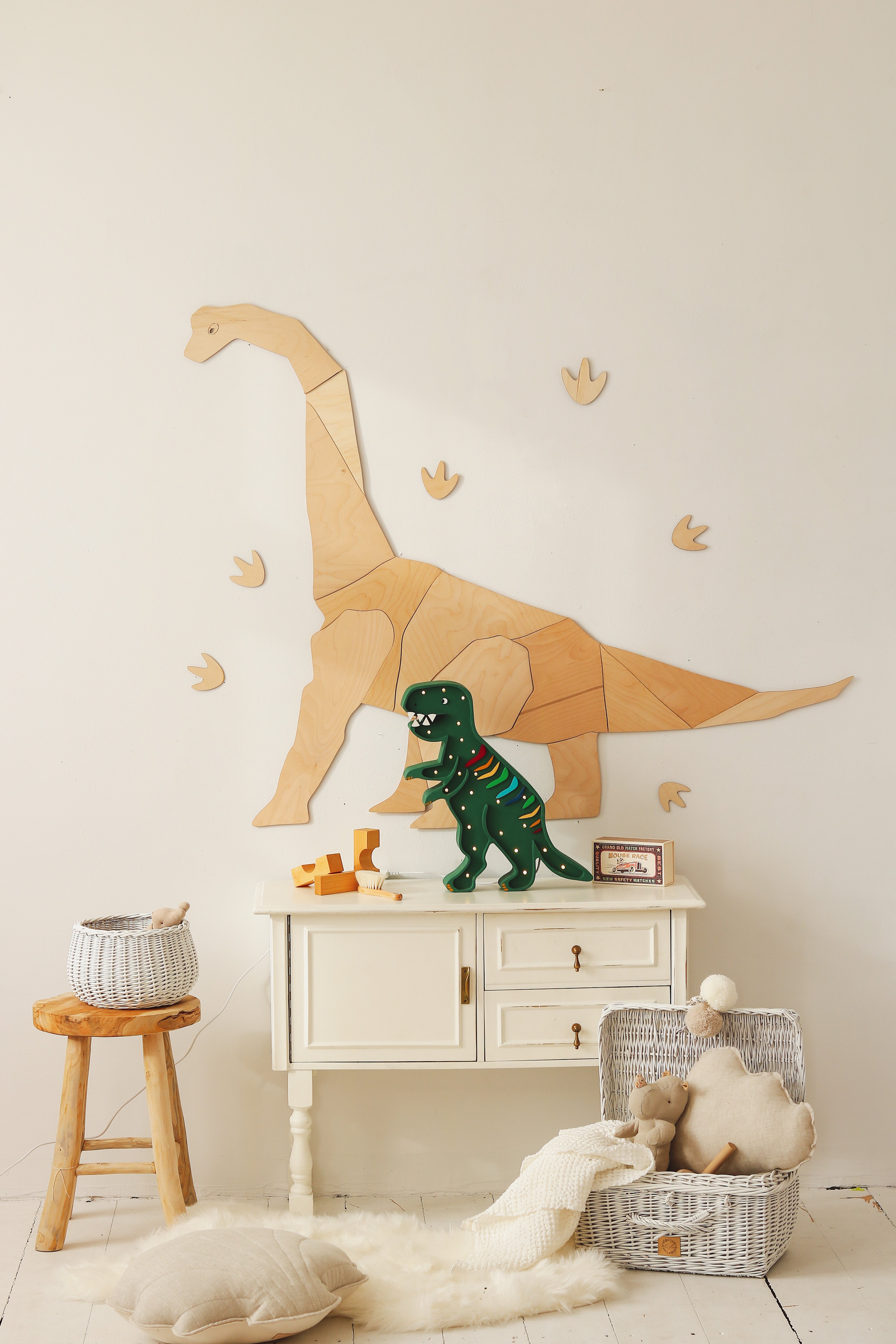 Little Lights - Dino T.Rex Lamp | Rainbow Green