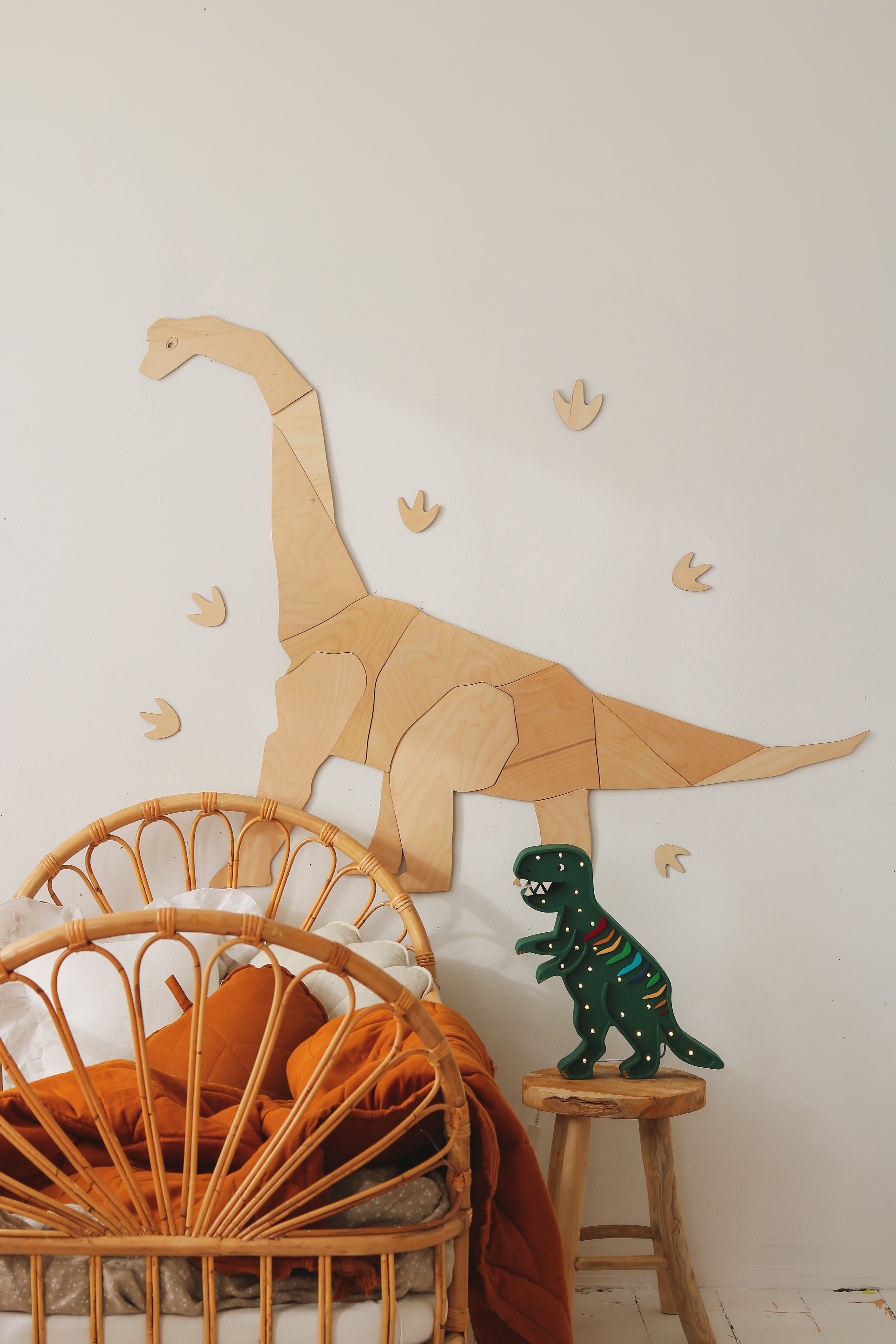 Little Lights - Dino T.Rex Lamp | Rainbow Green
