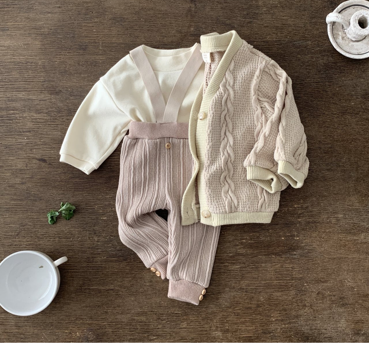 Churros Baby-Leggings mit Trägern