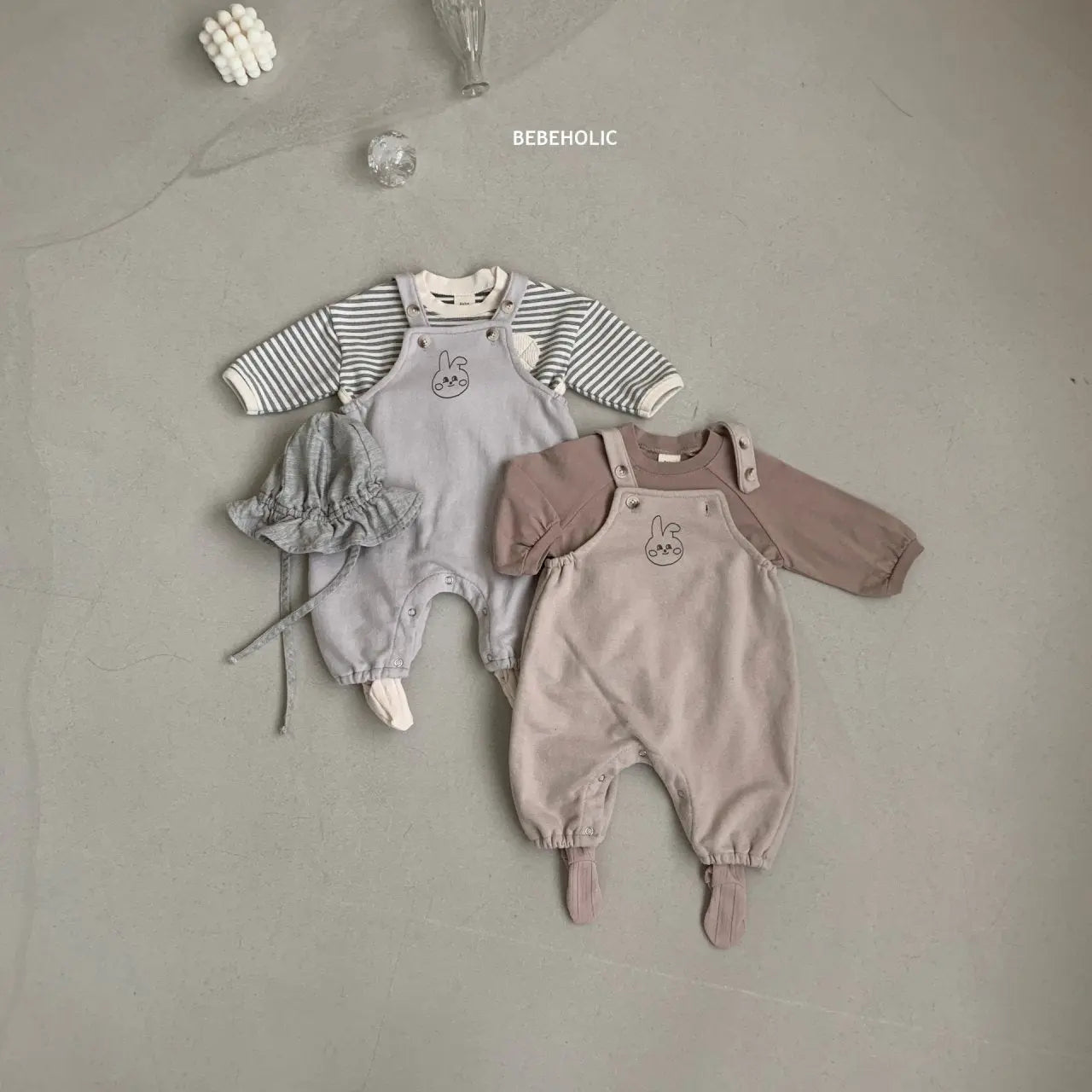 Rabbit Dungarees Bodysuit Bebe Holic