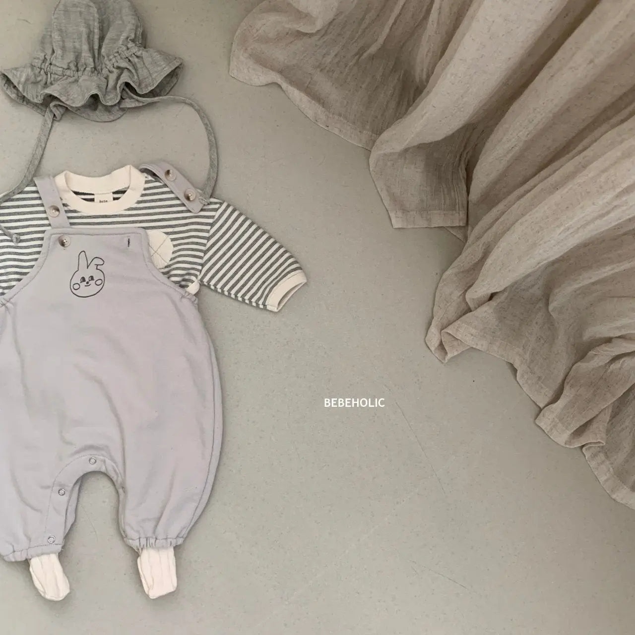 Rabbit Dungarees Bodysuit Bebe Holic