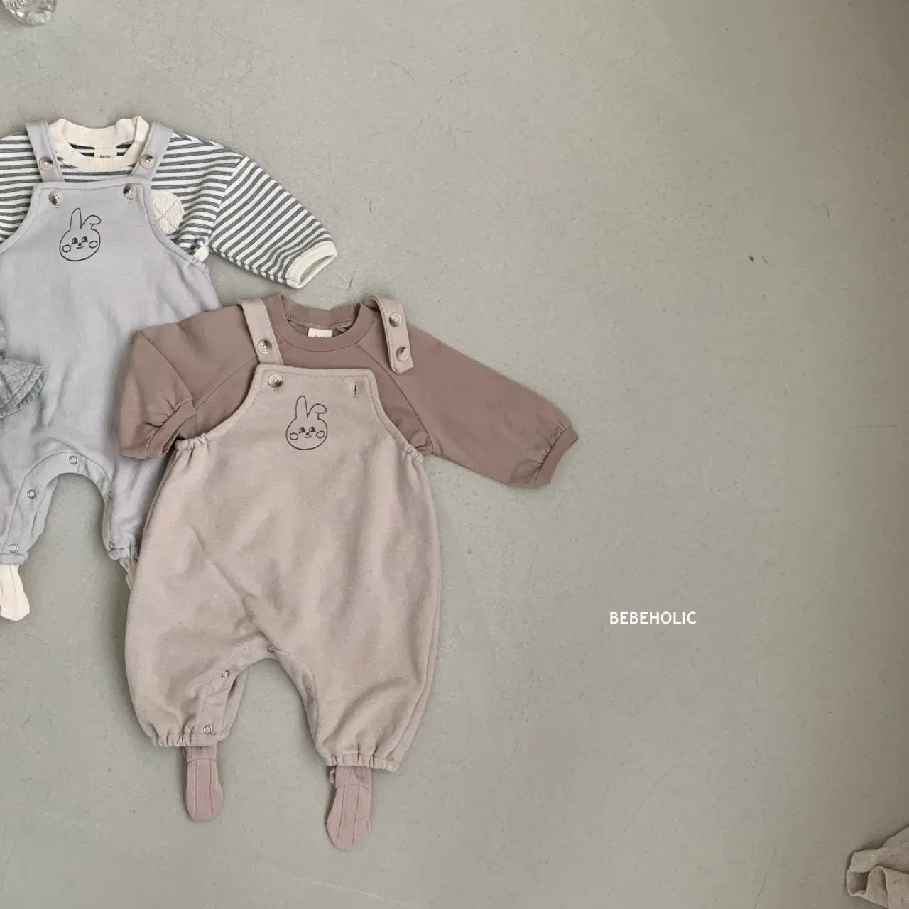 Rabbit Dungarees Bodysuit Bebe Holic