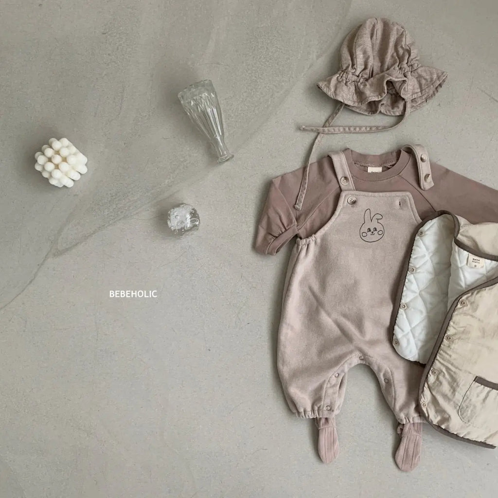 Rabbit Dungarees Bodysuit Bebe Holic