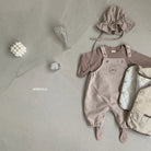Rabbit Dungarees Bodysuit Bebe Holic