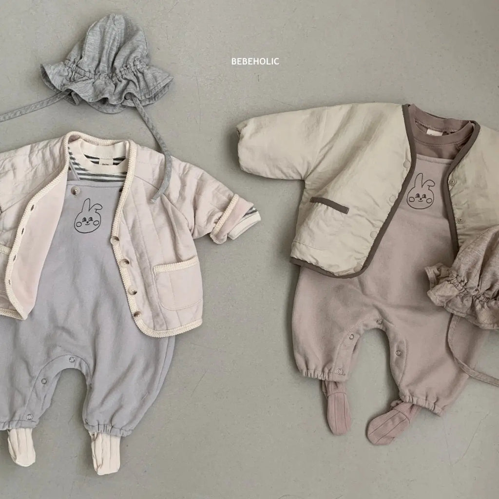 Rabbit Dungarees Bodysuit Bebe Holic