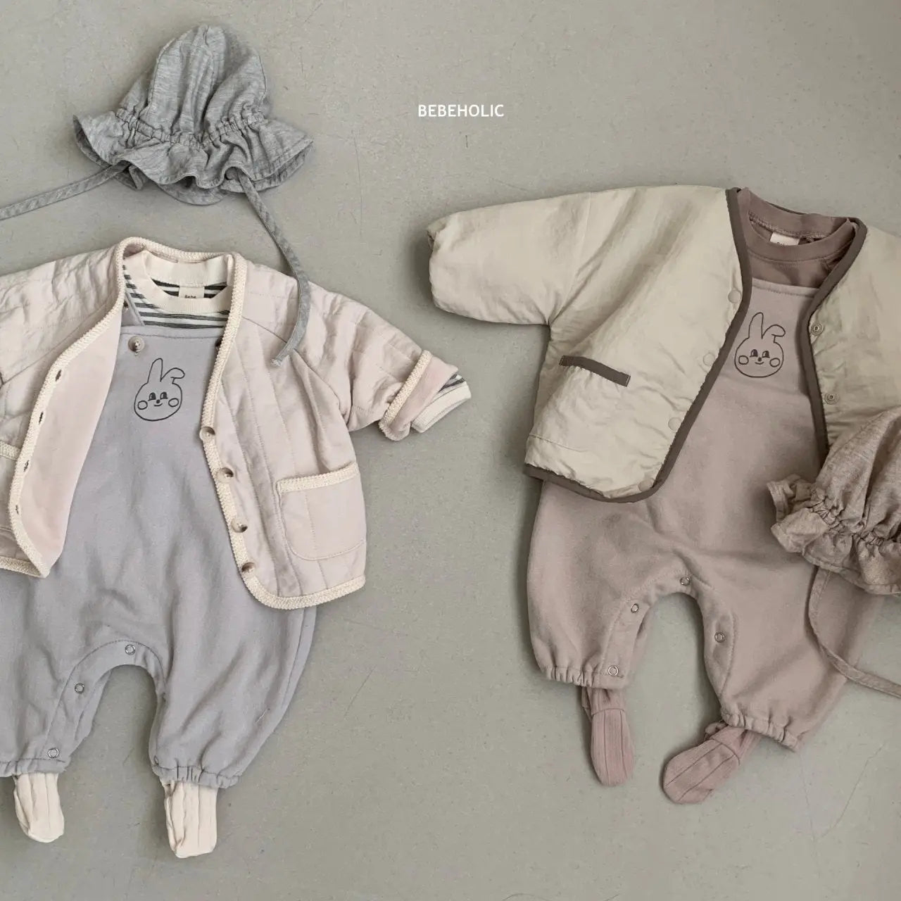 Rabbit Dungarees Bodysuit Bebe Holic