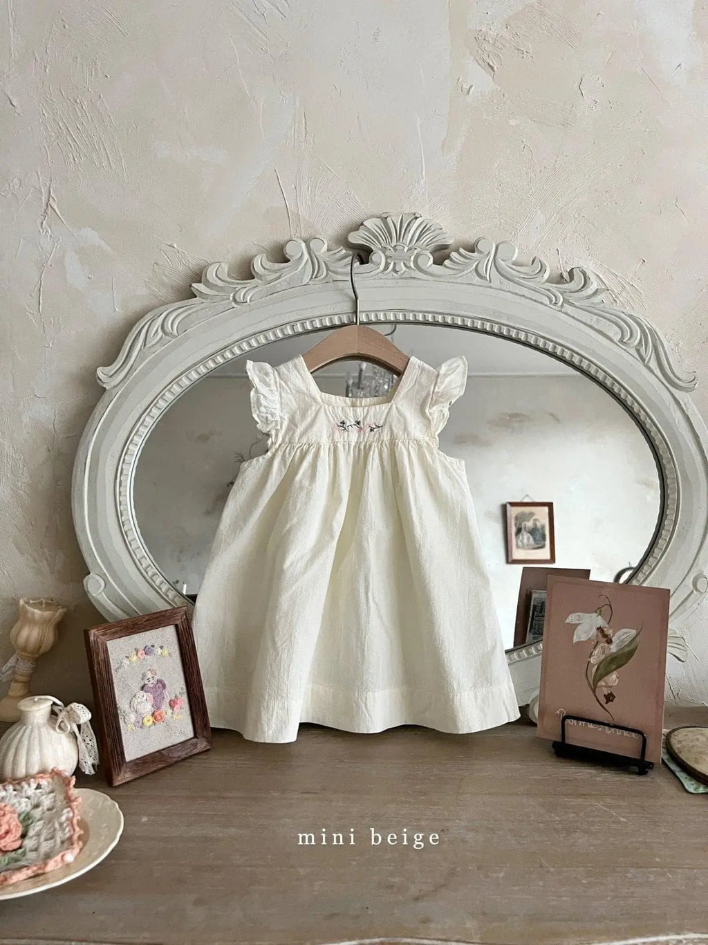 Square Embroidery One-piece