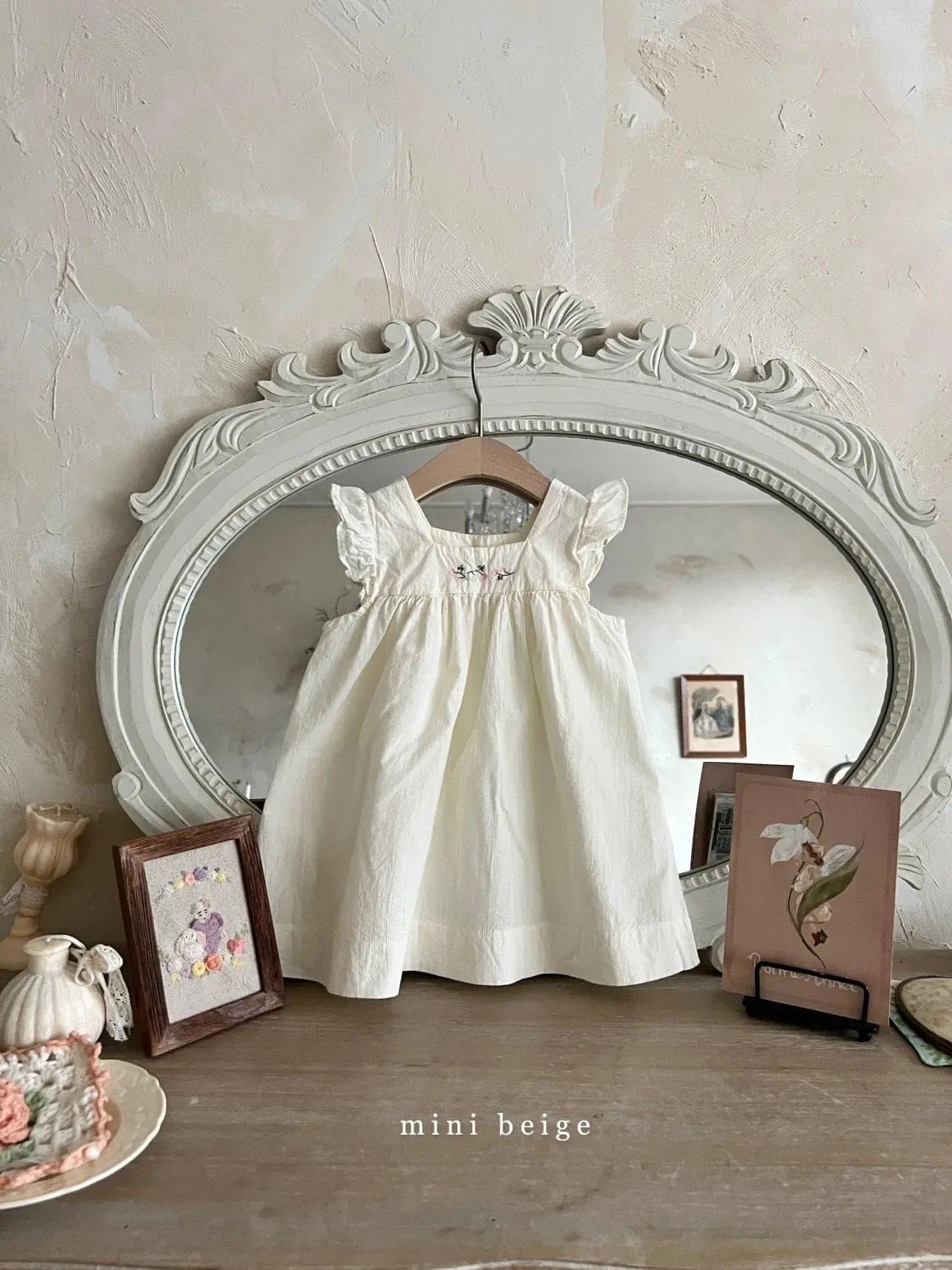 Square Embroidery One-piece