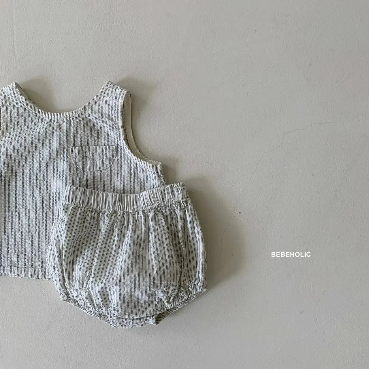 Stripes Pocket Top Bottom Set Cozy Kidz